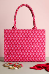 Canvas Tote Bags Hot Pink